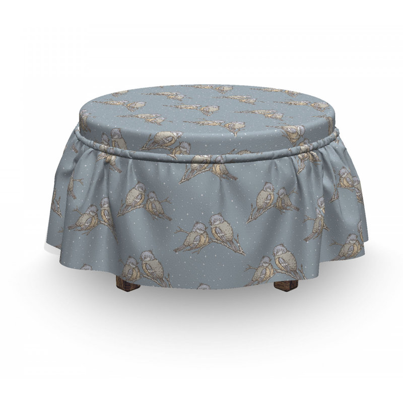 Housse pour repose-pieds à coussins carrés, Motif 2