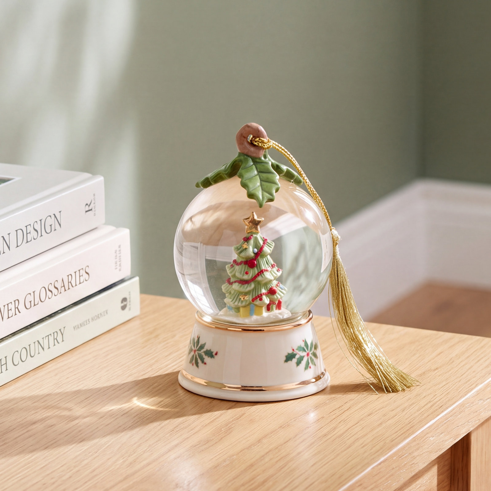 Tree In Snow Globe Ornament