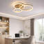Kucharski LED Semi Flush Mount 3-light ring gold