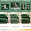 2 canapé en chenille avec dossier plissé, haut, intime, chenille douce modulaire, coussin, divers-1097533749