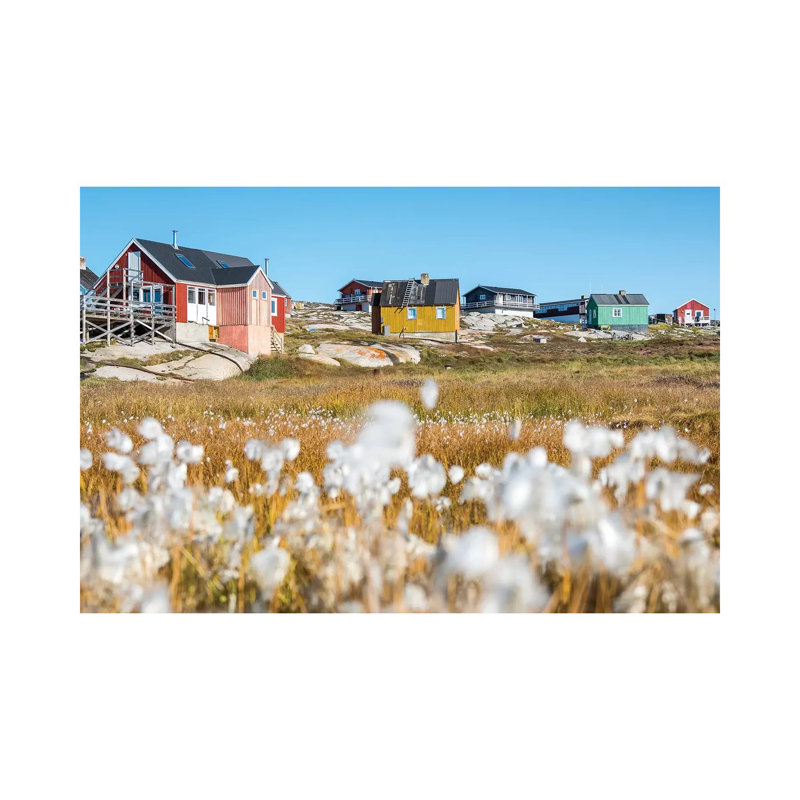 Inuit Village Oqaatsut (Once Called Rodebay) Located In Disko Bay. Greenland by Martin Zwick - Wrapped Canvas Gallery-Wrapped Canvas Giclée