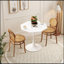 Table basse moderne octogonale avec plateau en panneau de fibres à densité moyenne et base en métal, parfaite pour la salle à manger, la cuisine et le salon-1662328635-1662328644