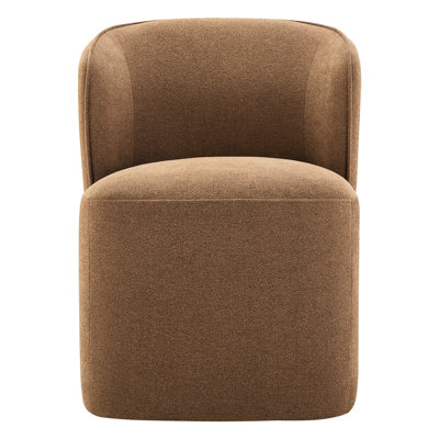 Niha Upholstered Dining Chair with Casters