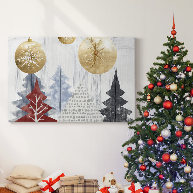 Christmas Holiday Arts - Toile tendue avec châssis, H 12 po x l 18 po
