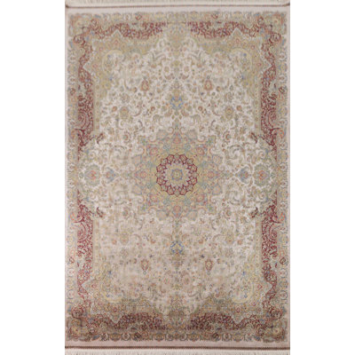 Tapis oriental traditionnel à motif floral 7 x 10