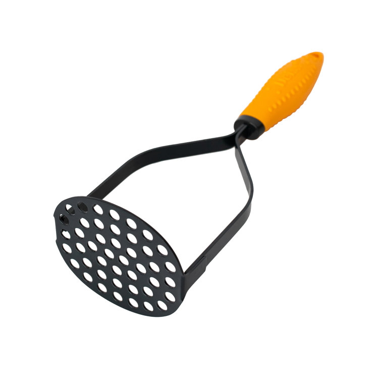 Cooking Light Potato Masher Sturdy and Heat Resistant, Safe for Non-Stick  Cookware, Soft Grip Nylon Gadget, Black 