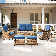Carolina 7-Piece Square Outdoor Conversation Set With Loveseat And Side Table