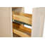 Unfinished Ready To Assemble Solid Wood Shaker Kitchen Base Cabinet - 9" W x 34.5" H x 24" D - BS09