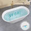 Baignoire de trempage autoportante en acrylique 63 "x 29" avec bonde blanche