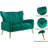 Launius Velvet Armchair-1767381331