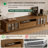 Devis 78.7" Modern TV Stand with Textured Cabinet Doors, Media Console with Adjustable/Removable Shelving, Walnut Finish