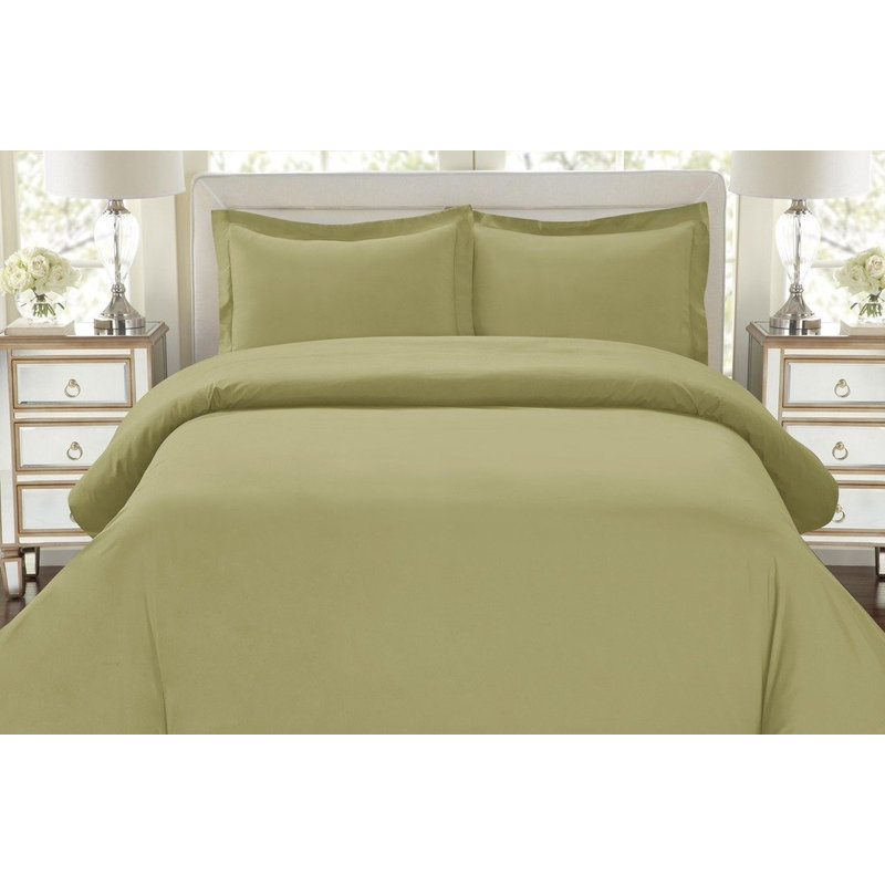 Ensemble de housse de couette, Très grand / Californien, Vert