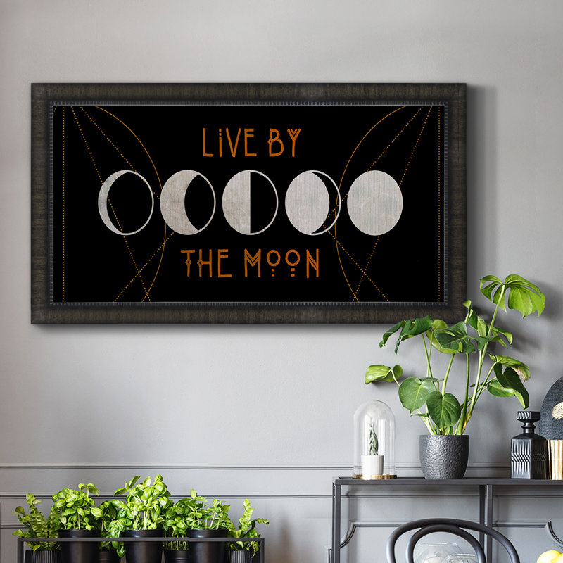 Toile encadrée de qualité supérieure Mystic Moon, Noir, H 25 po x l 45 po x P 1 po