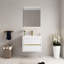 Meuble-lavabo de salle de bain avec comptoir et rangement - 30 po, meuble-lavabo de comptoir flottant élégant, hygiénique et élégant
