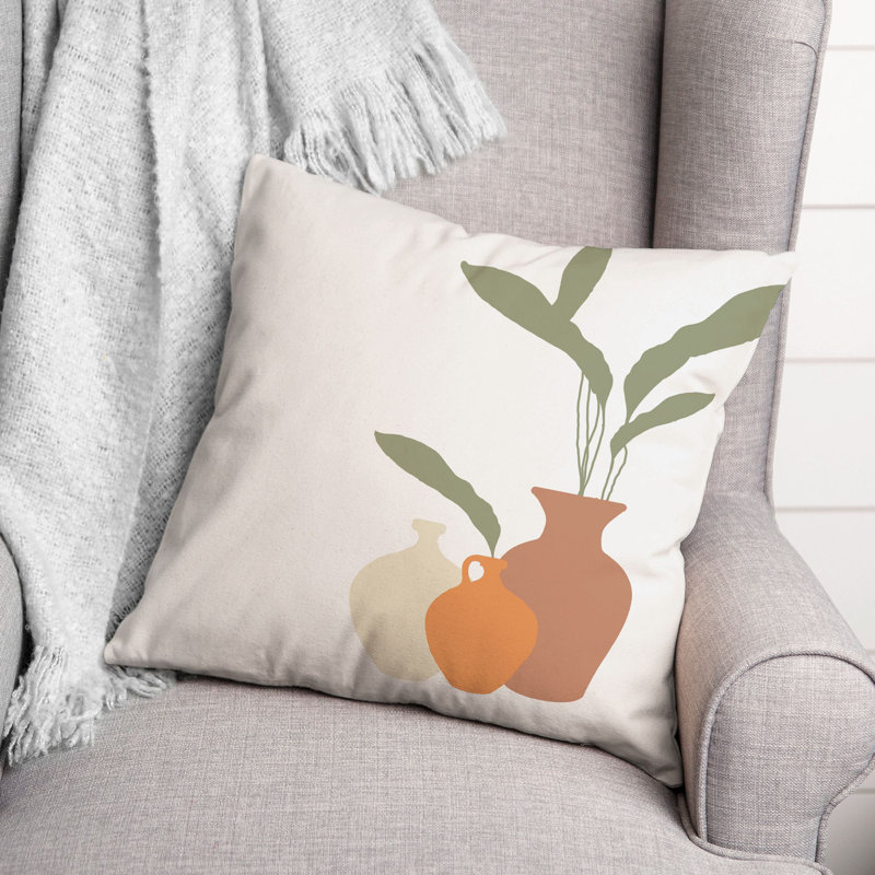  Housse et insert de coussin carré en pot