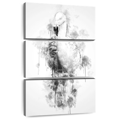 Brampt flamant noir et blanc