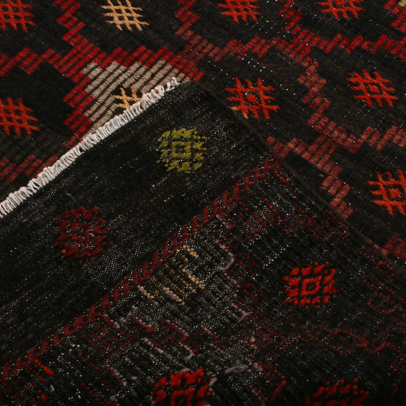 One-of-a-Kind 3' X 12' Hand Knotted Area Rug