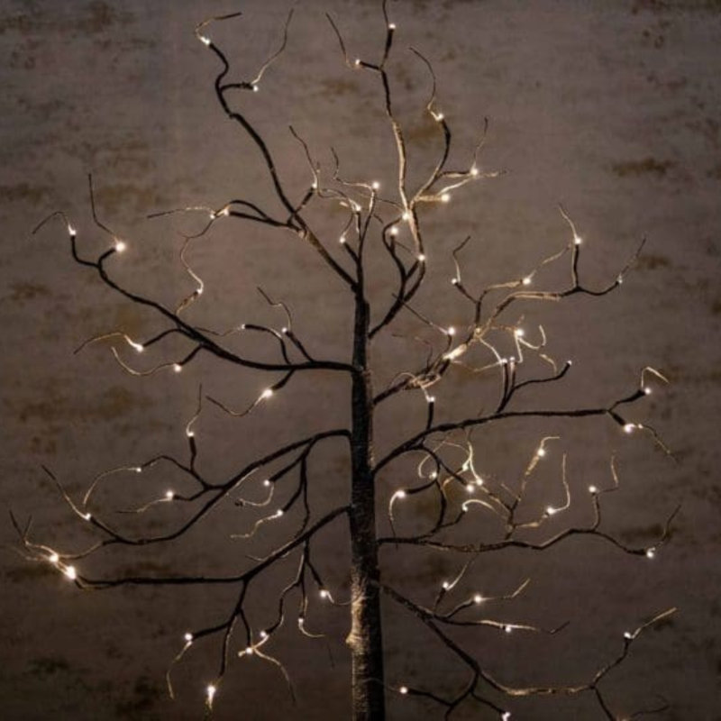 Lighted Artificial Spruce Christmas Tree, 4ft H