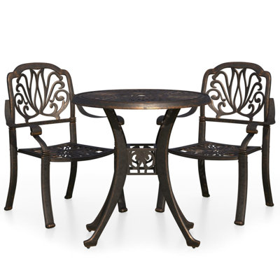 Bantry 2 - Person Round Patio Dining Set