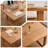 Modern Burlywood Rectangular Solid Wood Dining Table-1978571913