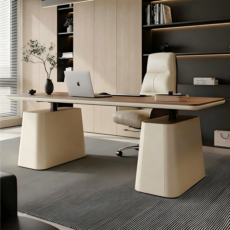 Bureau rectangulaire en bois massif 70,87 po, H 25,59 po x l 70,87 po x P 27,56 po