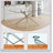 Large Rectangular Glass Dining Table with Tempered Glass Top & Metal Legs – Modern Minimalist, Multi-Purpose for Dining/Living/Meeting