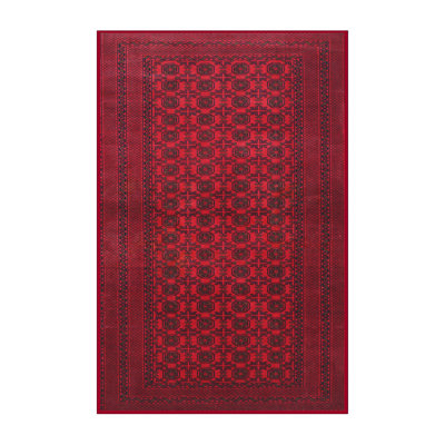 Tapis oriental cerise