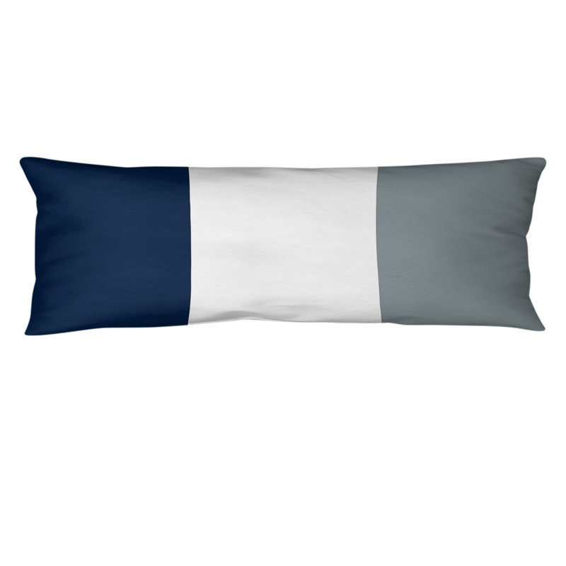 Oreiller de corps en polyester / polyester Arizona Football Stripes, Bleu marine / blanc / gris, Tampa Bay Football 