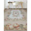 Tapis beige et doré noué à la main de haute qualité