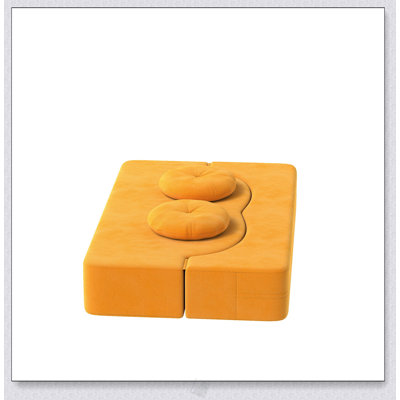 Canapé-lit pliant avec coussin, lit simple pour une utilisation polyvalente, aucun assemblage requis, compact et confortable