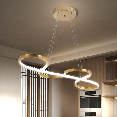 Velerie 1 - Light Gold Chandelier Pendant