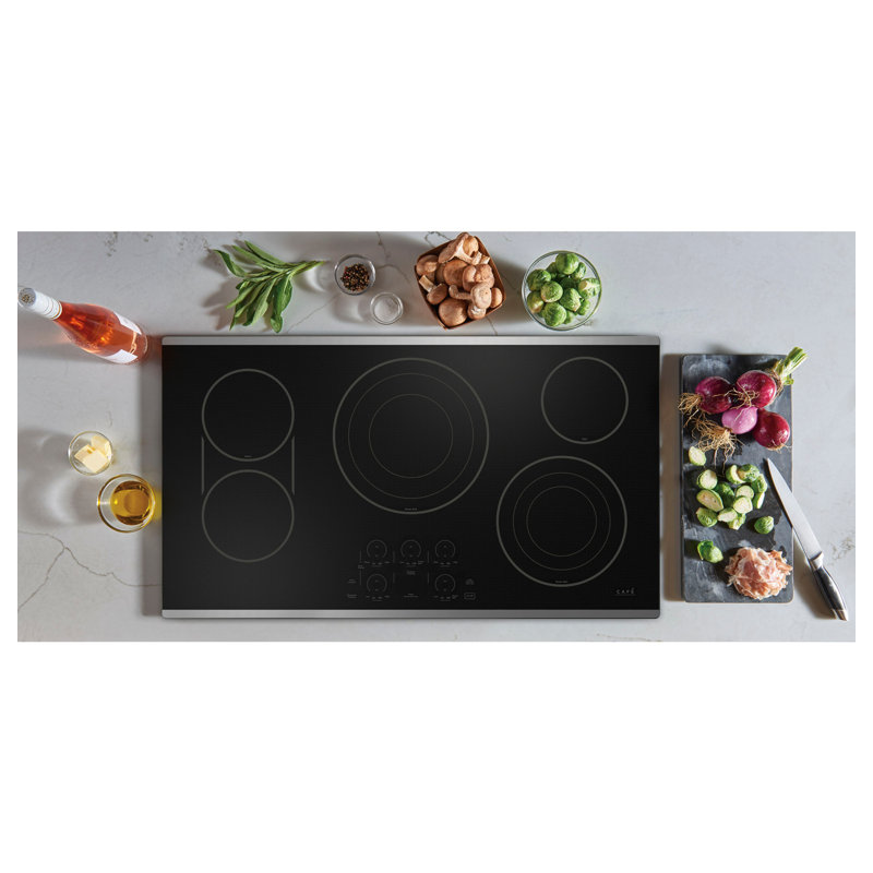 36.13" Electric Cooktop with 5 Elements, Stainless Steel