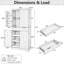 Armoire de rangement sur pied 72 pouces-133071624