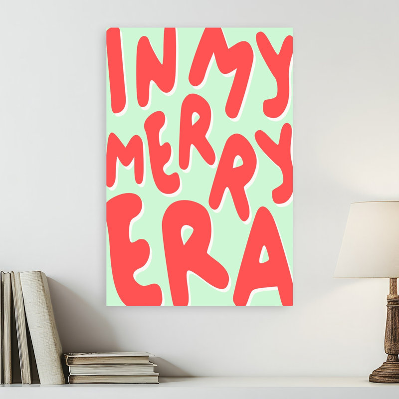 In My Merry Era Bold Modern Playful Wall Art Print by Karen Menzenbach - Wrapped Canvas Print, 60.96cm H x 40.64cm W