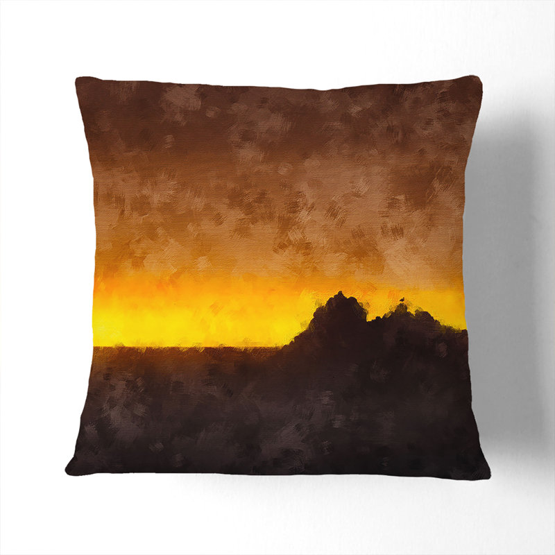 Square Throw Cushion, 40cm H x 40cm W x 15cm D