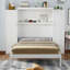 Lit escamotable avec deux garde-robe et tablette de rangement-739529742