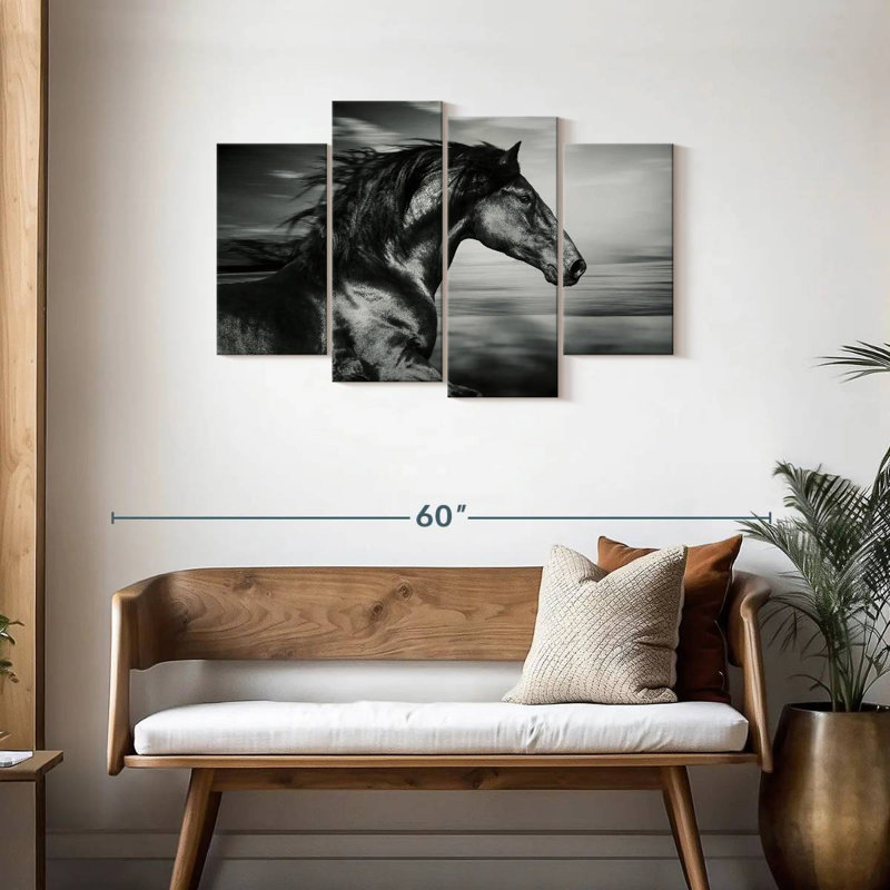 Thoroughbred, 27" H x 43" W