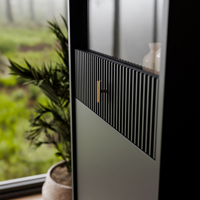 54cm Sideboard, Black/Black Matte