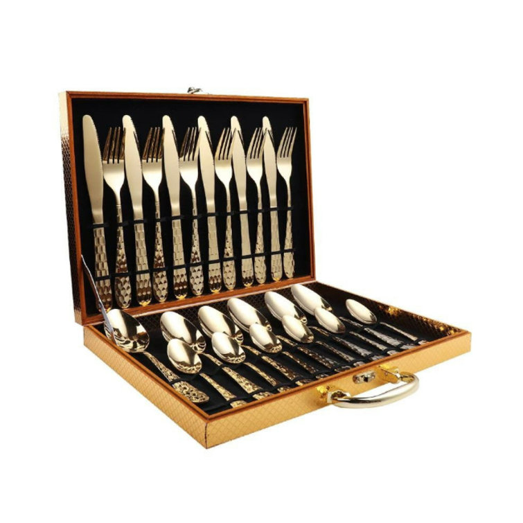 Everly Quinn Stainless Steel Flatware Set - Service for 6