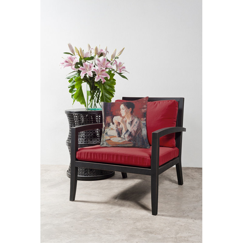 Contemporary Cotton Blend Pillow Cover