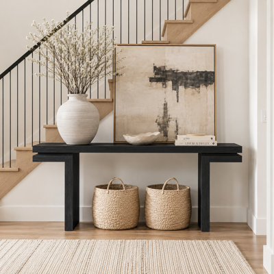 66" Extra-Wide Veneered Console Table