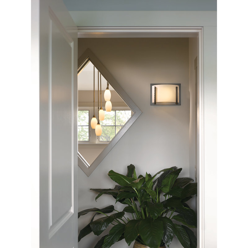 Vertical Bars Forged Flush Mounted Sconce, Soft Gold