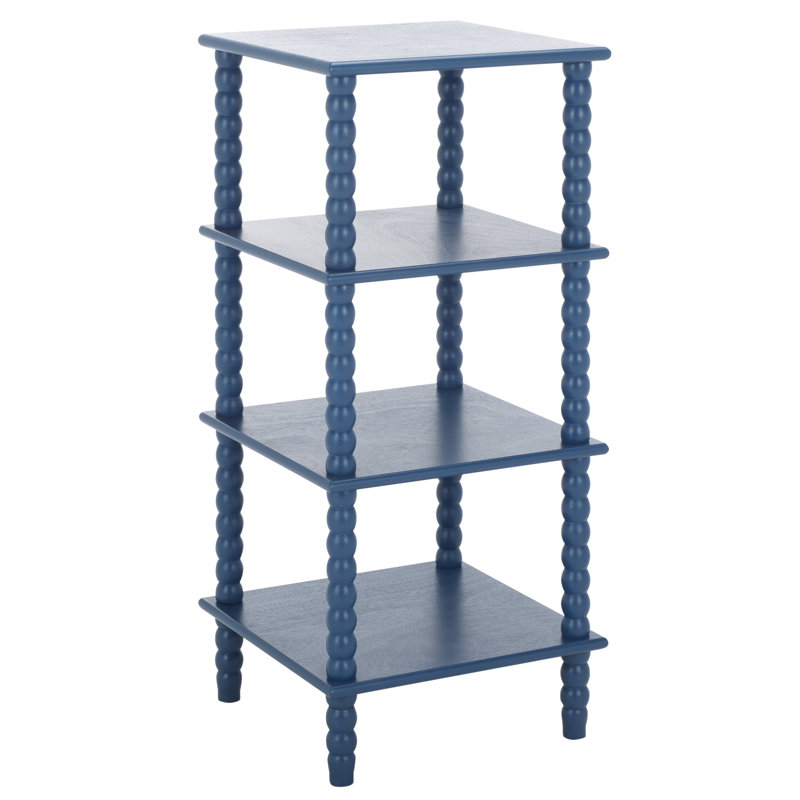 Dilyn 4 Tier Shelving Unit, Blue
