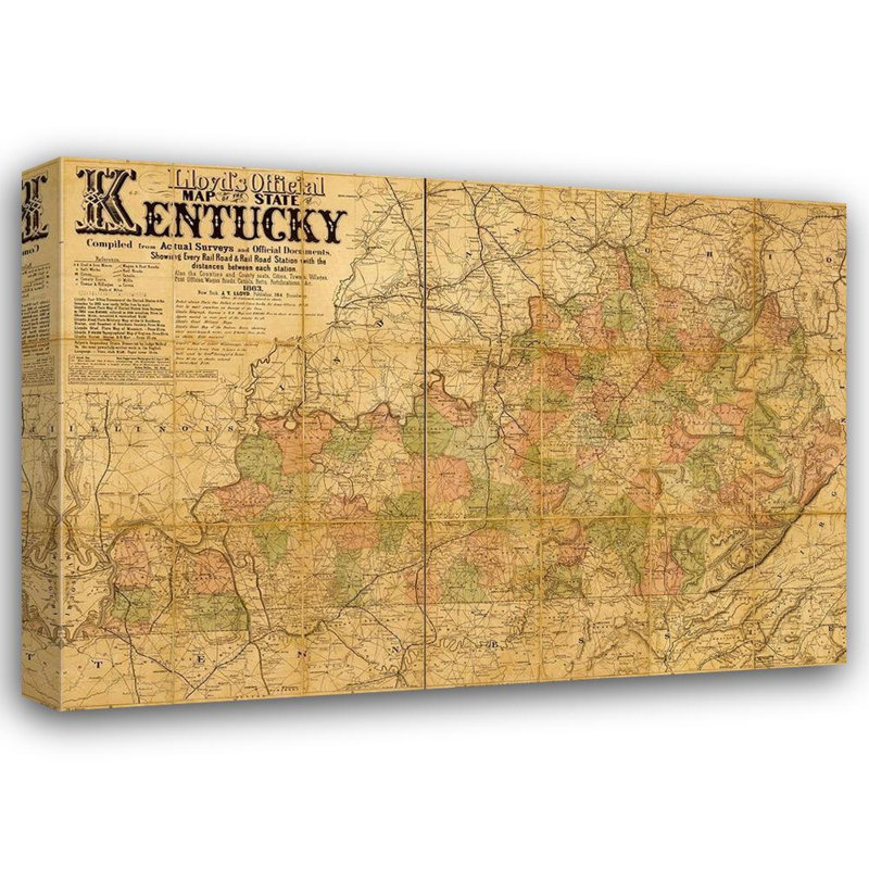 «Lark Manor ™», reproduction d'art sur toile tendue avec châssis, Kentucky 1862, H 18 po x l 24 po