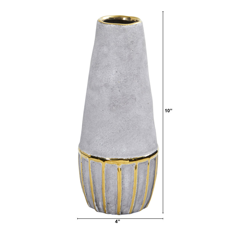 Vase de table Ceferino, H 10 po x l 4 po x P 4 po