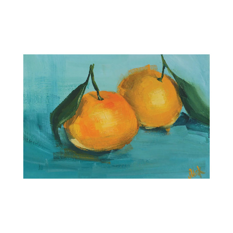 Tangerine I - reproduction d'art murale encadrée, H 12 po x l 18 po, Wrapped Canvas, Does Not Apply