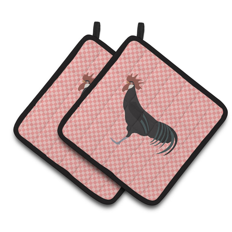 Caroline's Treasures Checkered Potholder Set
