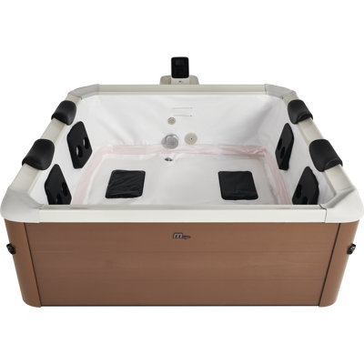 MSpa 4 - Jet ABS, Plastic Round Plug And Play Hot Tub in Brown