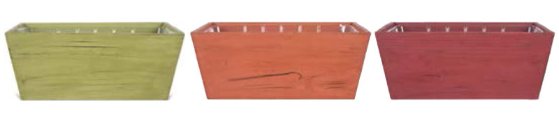 Panier en bois massif, Orange, H 5 po x l 9 po x P 12,5 po