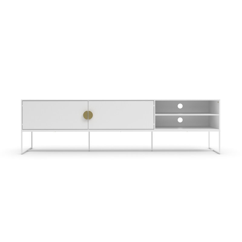 Armillia Unfinished TV Stand, White